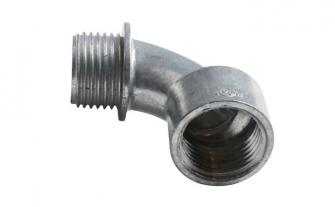 90° LARGE RADIUS ADAPTER ELBOWS - ZINC DIE CAST