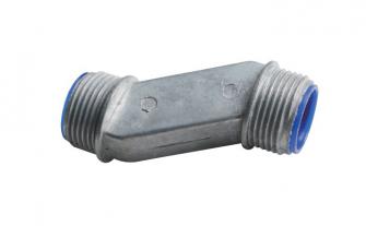 OFFSET CONNECTOR - WITH INSULATED THROAT - ZINC DIE CAST