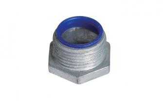 CONDUIT NIPPLES WITH INSULATED THROAT - ZINC DIE CAST