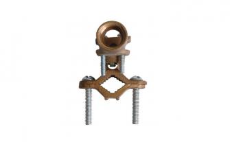 GROUND CLAMP WITH HUB - BRONZE