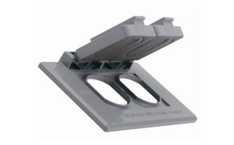ONE GANG COVER DUPLEX/COMB, DEVICE-HORIZONTAL INCLUDE GASKET, SCREWS - ZINC