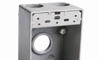 WEATHERPROOF BOXES SINGLE GANG (5 HOLES) - ALUMINUM