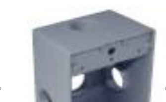 SINGLE GANG WEATHERPROOF BOX OUTLETS (5 HOLES SIDE OPENING) - ALUMINUM