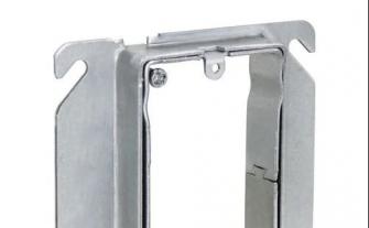 ADJUSTABLE PLASTER RING 5/8" SINGLE GANG EXTENDS TO 1-1/4"